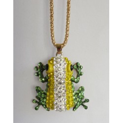 Kette Frosch mit Strass