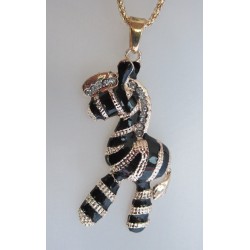 Kette Zebra mit Strass